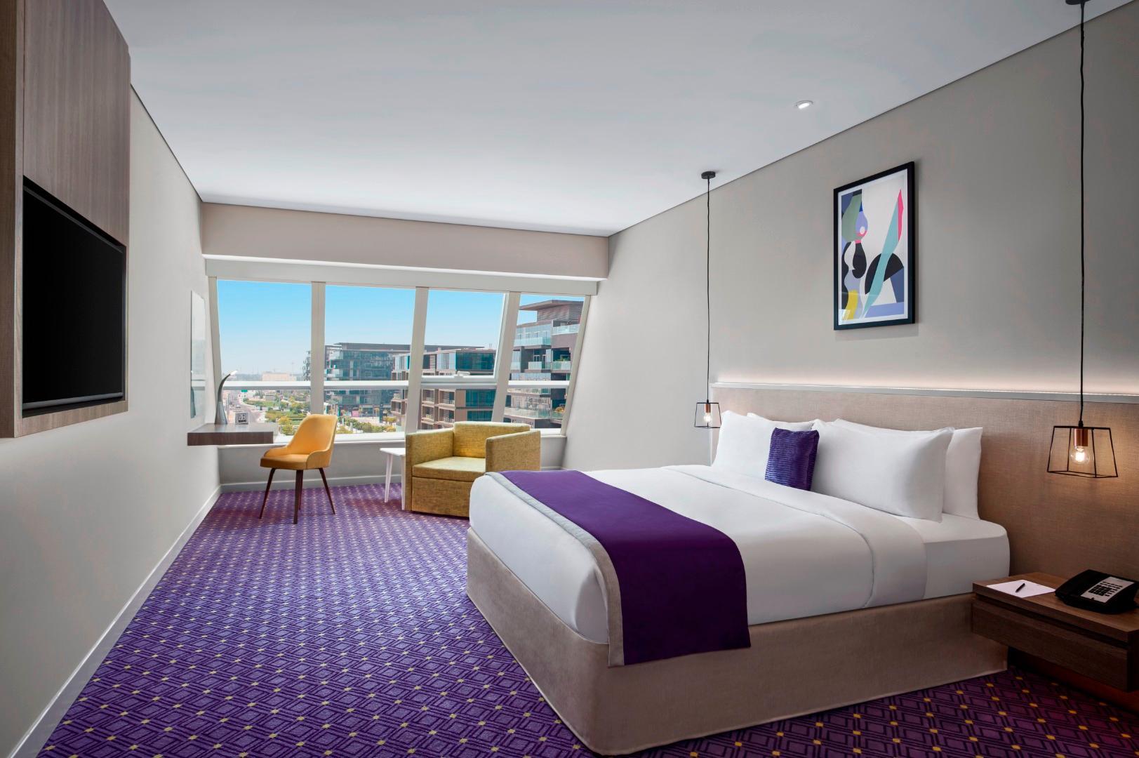 Leva Hotel Mazaya Centre Дубай Екстериор снимка