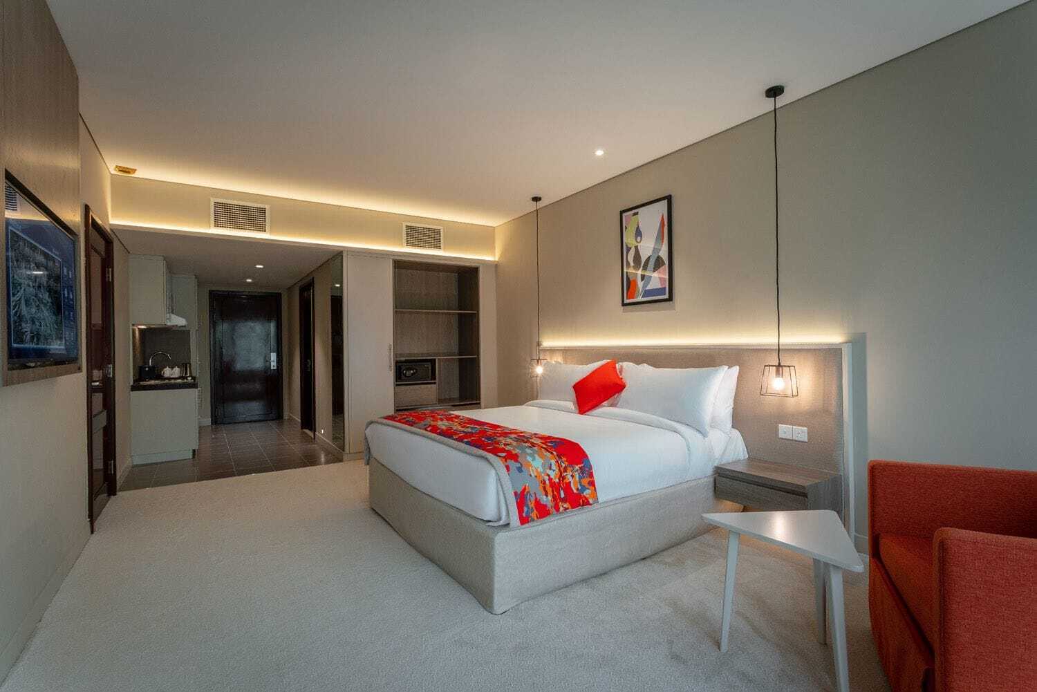 Leva Hotel Mazaya Centre Дубай Екстериор снимка